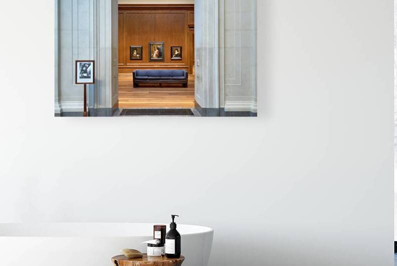 Visitors admire art at the National Gallery by Marco Brivio