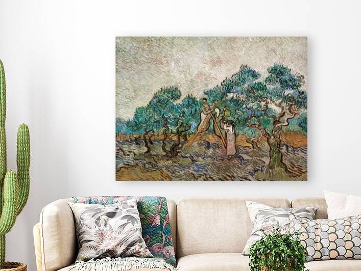Van Gogh painting of olive harvesting in Washington D.C by Marco Brivio