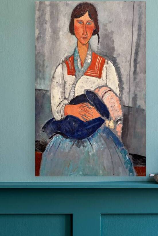 Modiglianis gipsy woman with baby in d.c by Marco Brivio