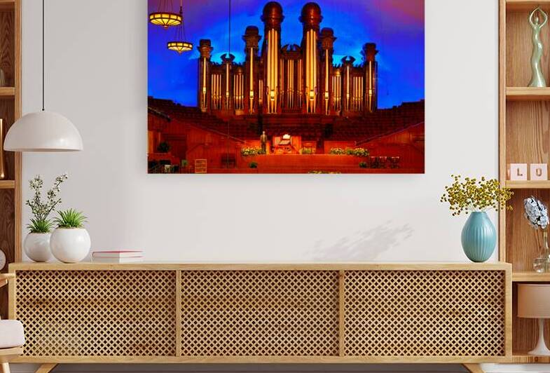 Pipe organ stage at Tabernacle in Salt Lake City by Marco Brivio