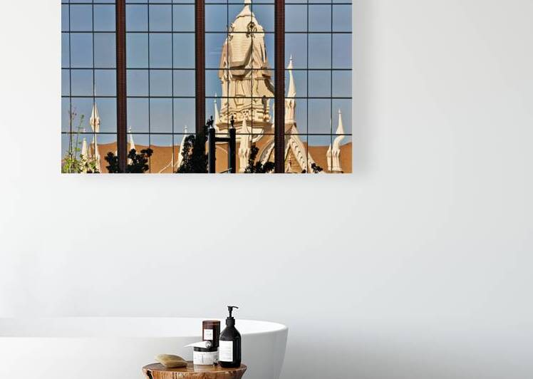 Reflections of assembly hall in salt lake city by Marco Brivio