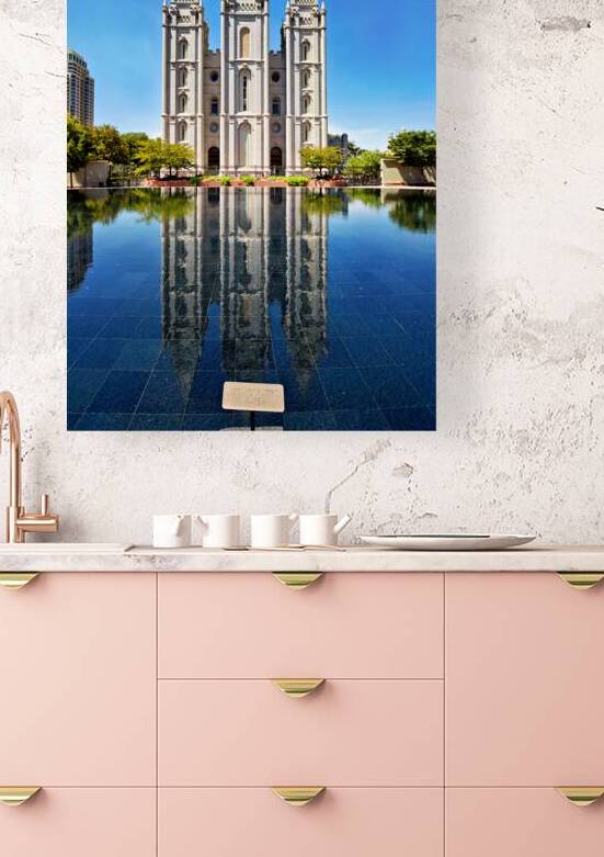 Salt Lake Mormon Temple reflection in Salt Lake City by Marco Brivio