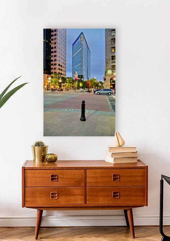 Dusk view of downtown Salt Lake City skyline by Marco Brivio