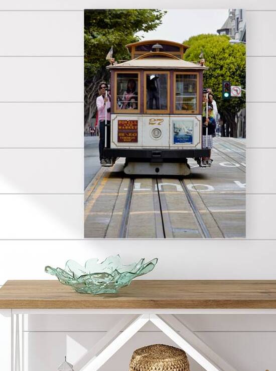 Cable car travels through San Francisco streets by Marco Brivio