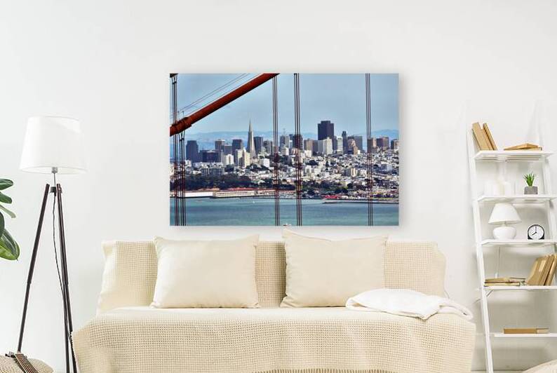 View of san francisco from the golden gate bridge by Marco Brivio