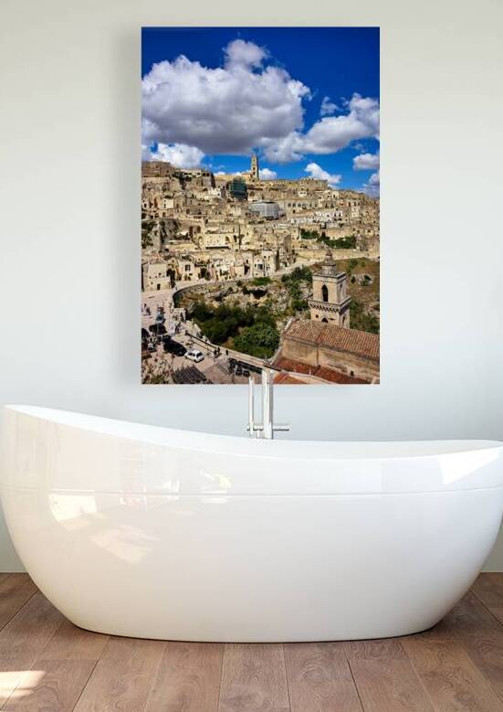 Cityscape of Matera in Basilicata Italy during the day by Marco Brivio