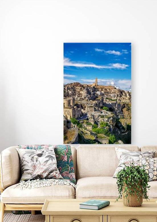 Cityscape view of Matera in Basilicata Italy by Marco Brivio