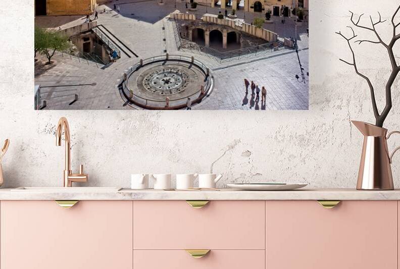 High view of Piazza Vittorio Veneto in Matera Italy by Marco Brivio