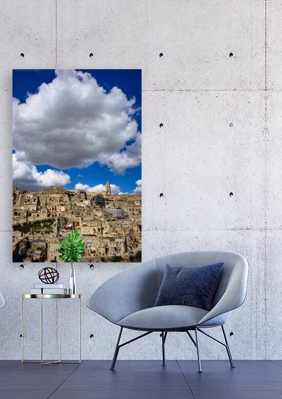 Cityscape view of Matera in Basilicata Italy by Marco Brivio